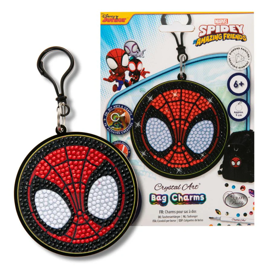 Spider-Man, Crystal Art Bag Charm - Image 4