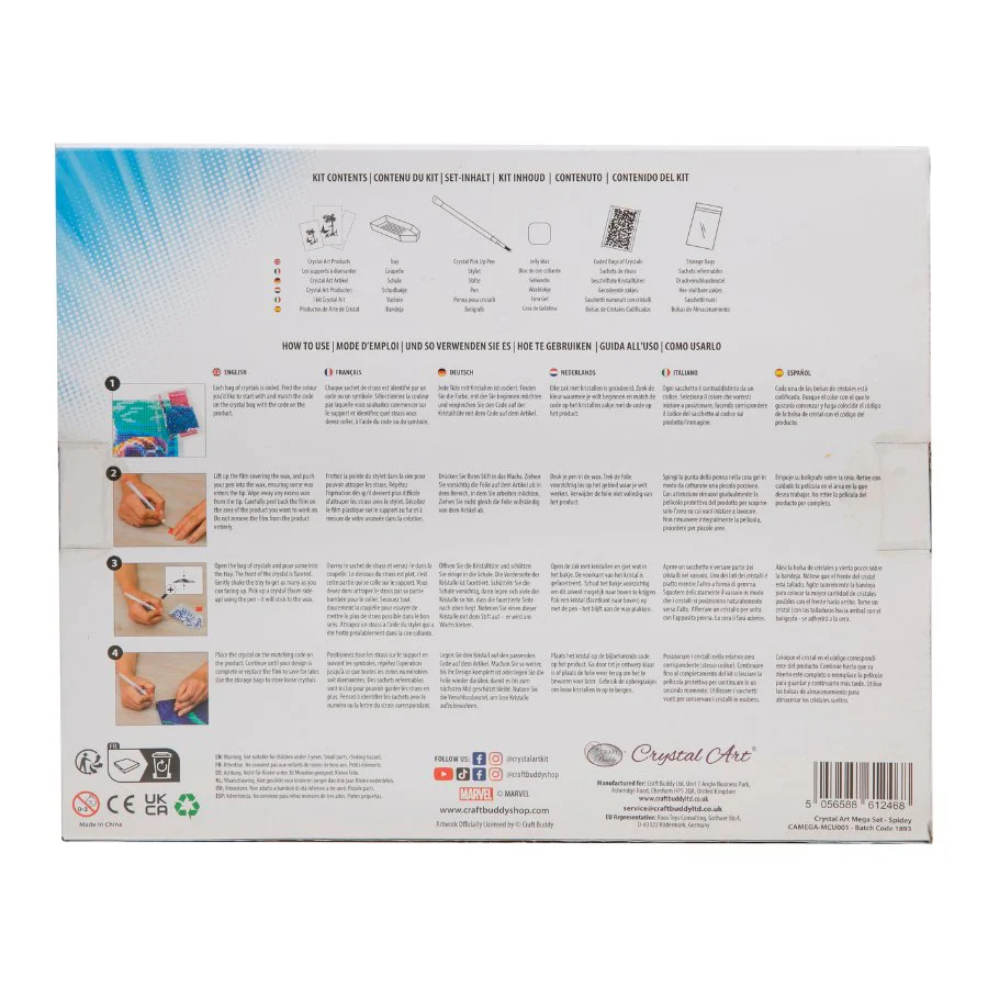 Spidey, Crystal Art Mega Activity Set - Image 8