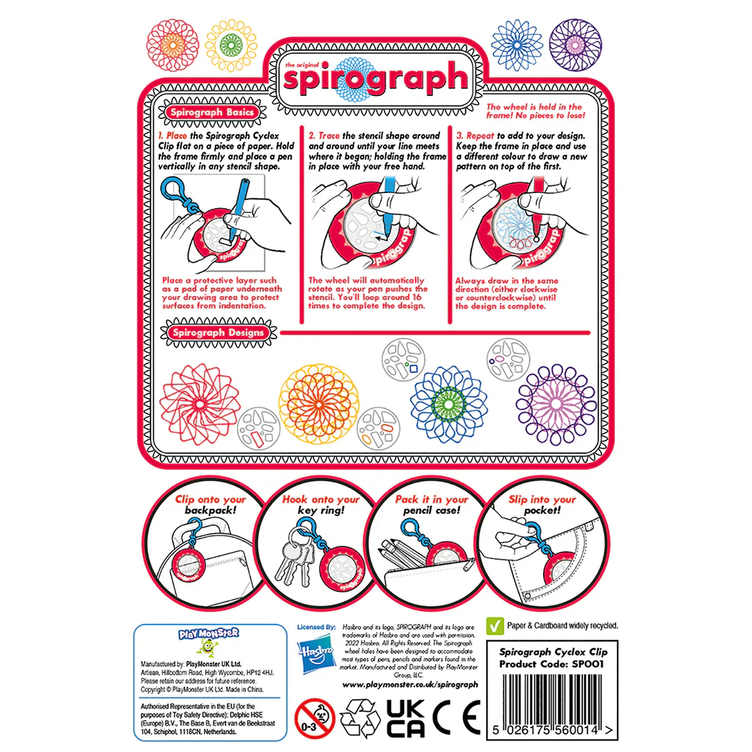 Spirograph Cyclex Clip Keychain - Image 2