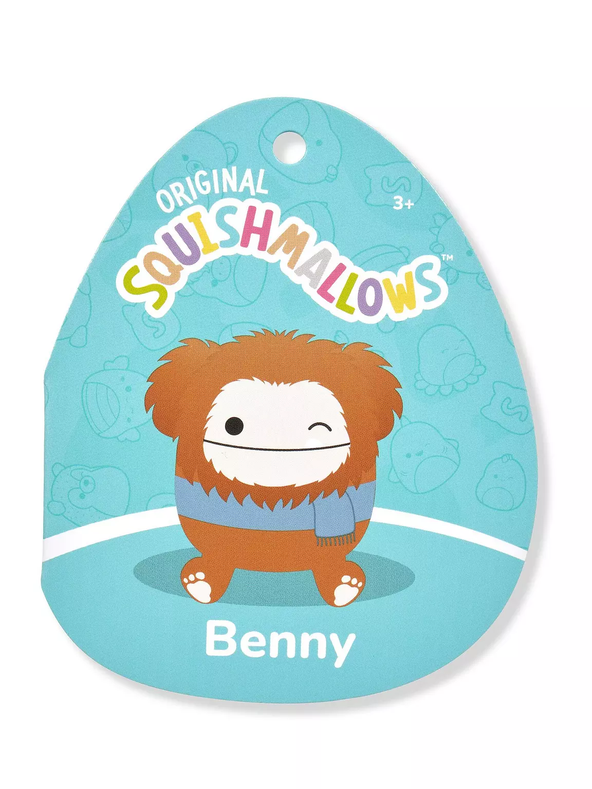 12" Squishmallows Benny Bigfoot with Scarf - Image 6