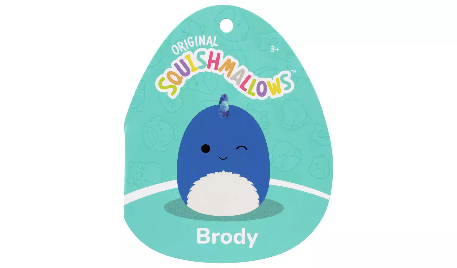 16" Squishmallows Brody Dark Blue Dino - Image 5