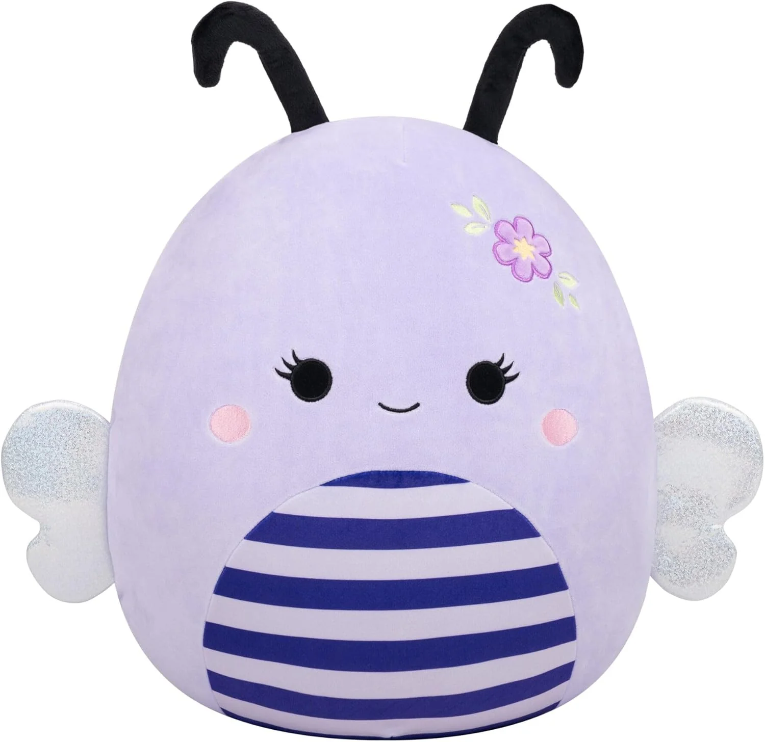 Squishmallows 16" Sister the Lavender Bee With Flower - Image 2