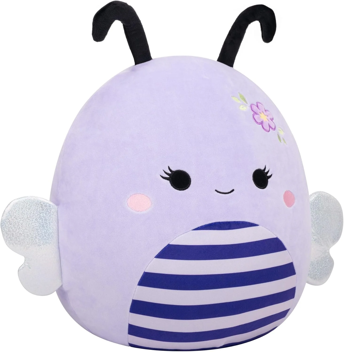 Squishmallows 16" Sister the Lavender Bee With Flower - Image 3