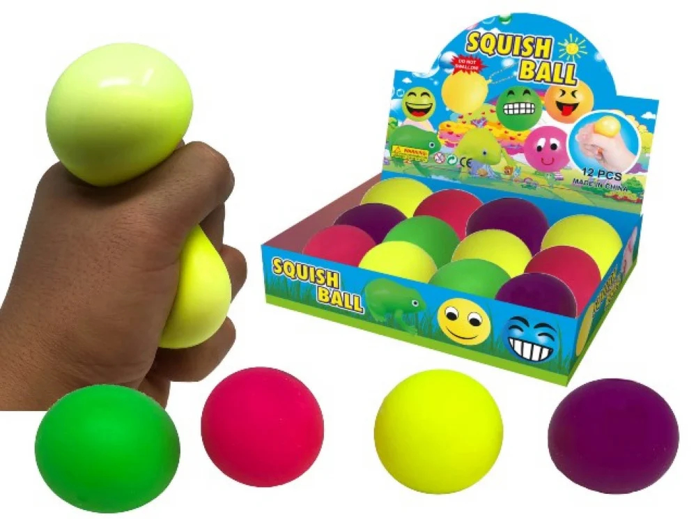 Squishy Neon Stress Ball Asst