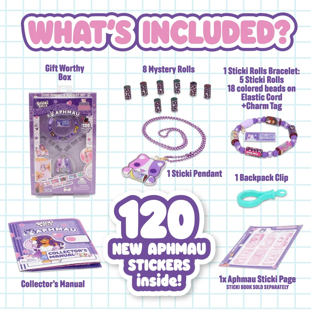 Sticki Rolls Aphmau Pendant Pack - Image 3