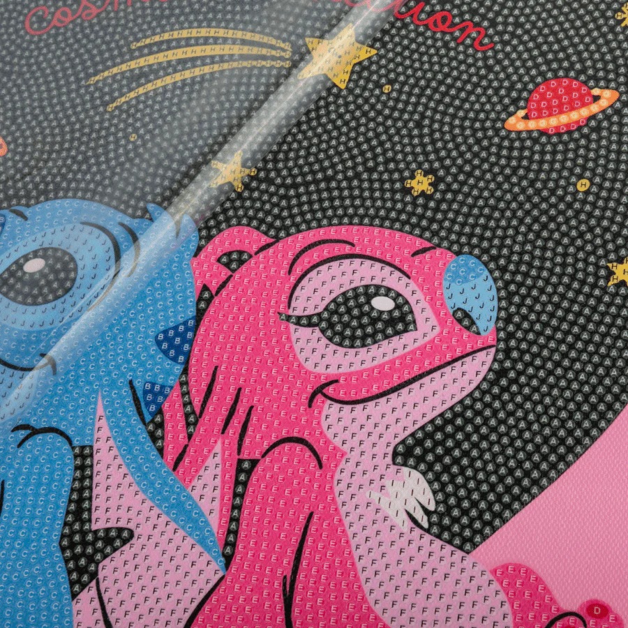 Stitch & Angel: Cosmic Connection, 30x30cm Crystal Art Kit - Image 3