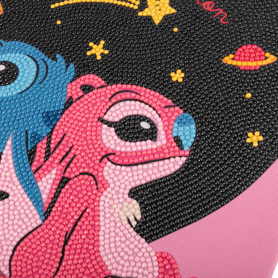 Stitch & Angel: Cosmic Connection, 30x30cm Crystal Art Kit - Image 4