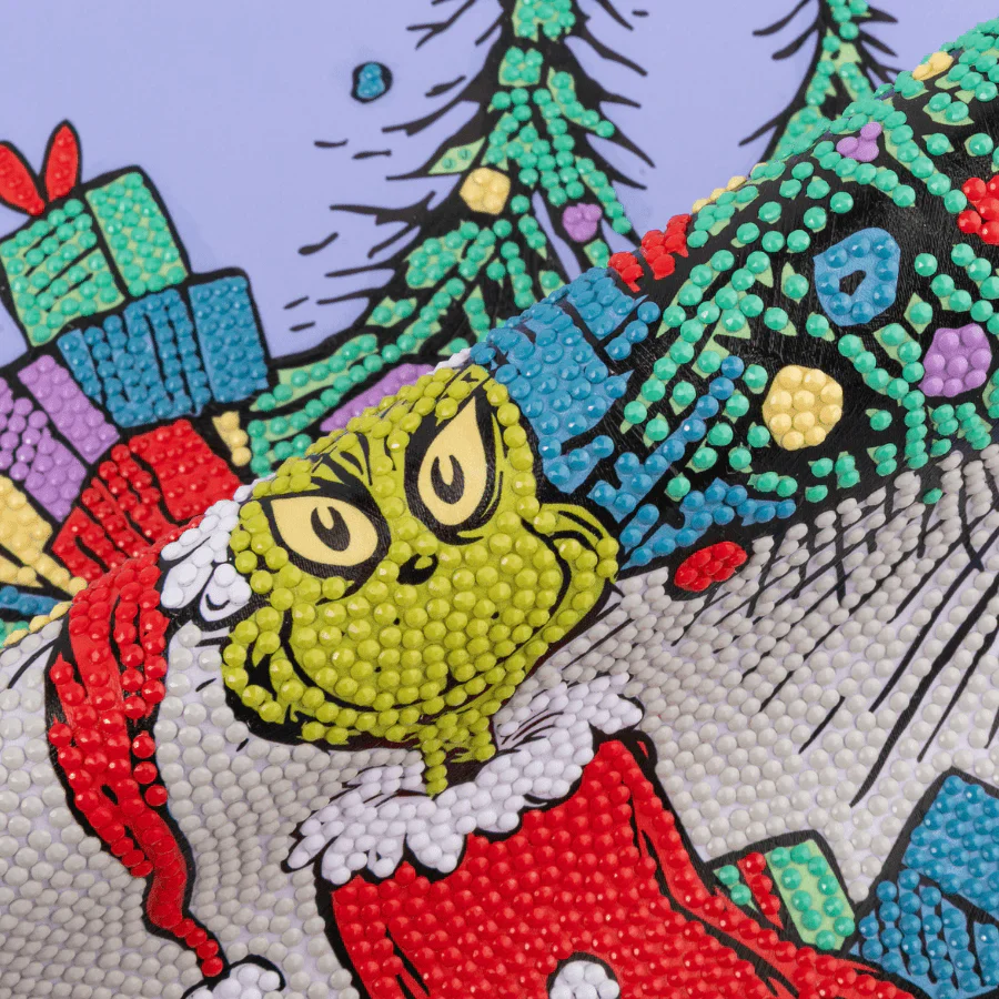 How The Grinch Stole Christmas, 40x50cm Crystal Art Scroll - Image 4