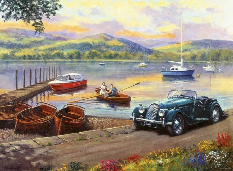 Ravensburger Stop at the Lakes 500 Piece Jigsaw Puzzle - Image 2