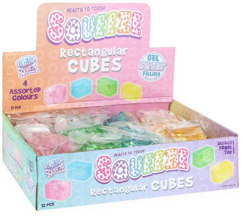 Sugar Maltose Sparkle Squeeze Cube Squishy 5cm - Image 2