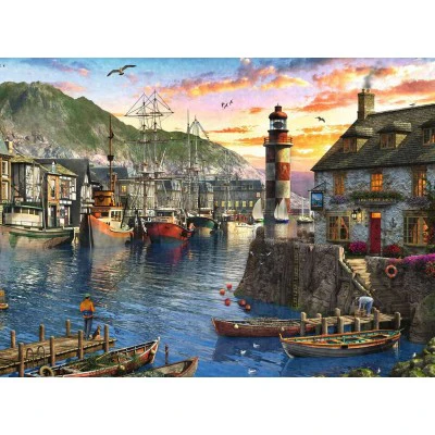 Ravensburger Sunrise at the port 500 Piece Jigsaw Puzzle - Image 2