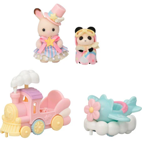 Sylvanian Families Amusement Park Ride Set - Plane & Train - Image 2