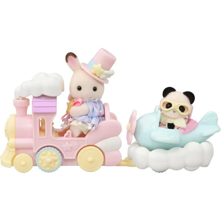 Sylvanian Families Amusement Park Ride Set - Plane & Train - Image 5