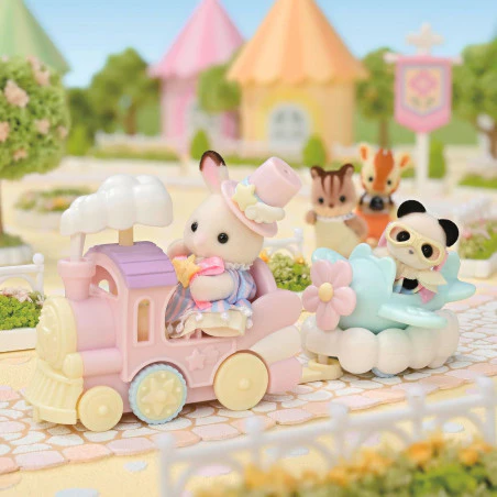 Sylvanian Families Amusement Park Ride Set - Plane & Train - Image 6