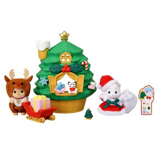 Sylvanian Families Baby Santa's Christmas Tree House - Image 2