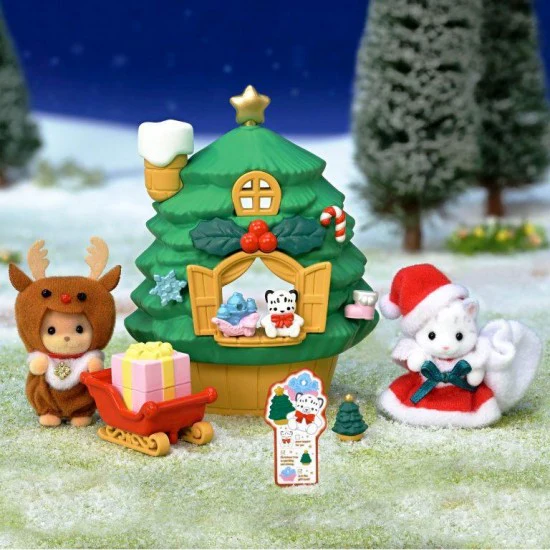 Sylvanian Families Baby Santa's Christmas Tree House - Image 3