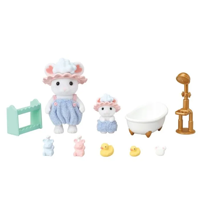 Sylvanian Families Bath Time Bubble Siblings - Image 2
