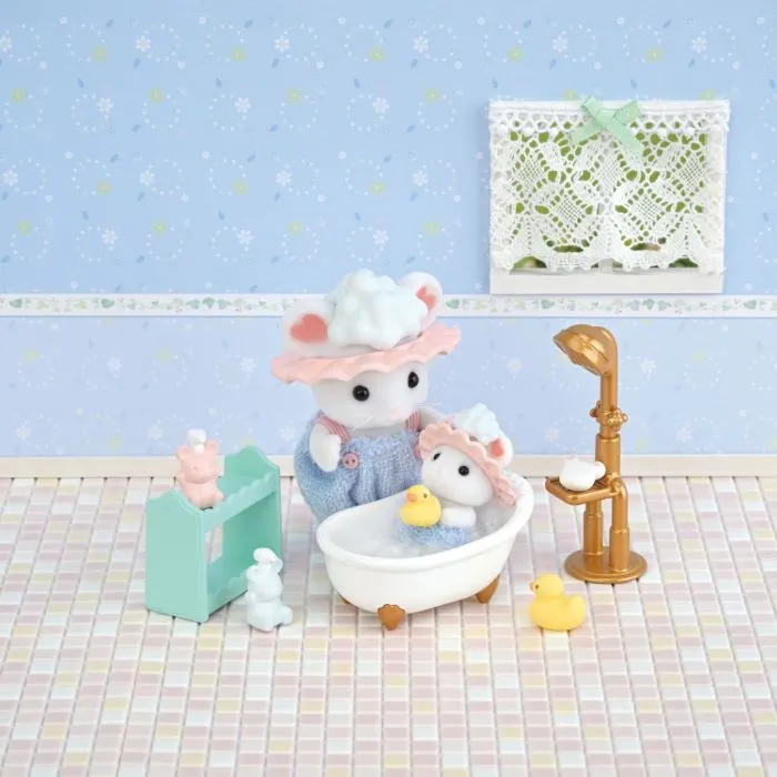 Sylvanian Families Bath Time Bubble Siblings - Image 4