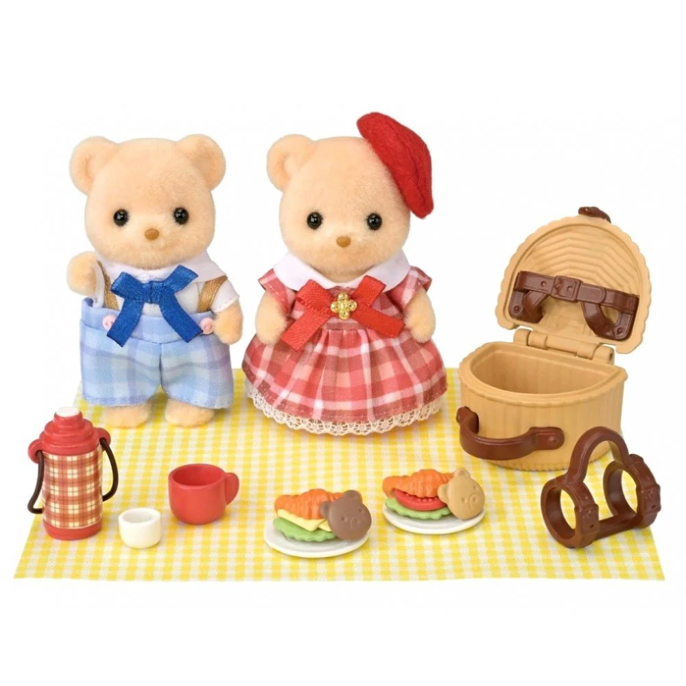 Sylvanian Families Biscuit Bear Sister & Brother - Delicious Picnic - Image 2