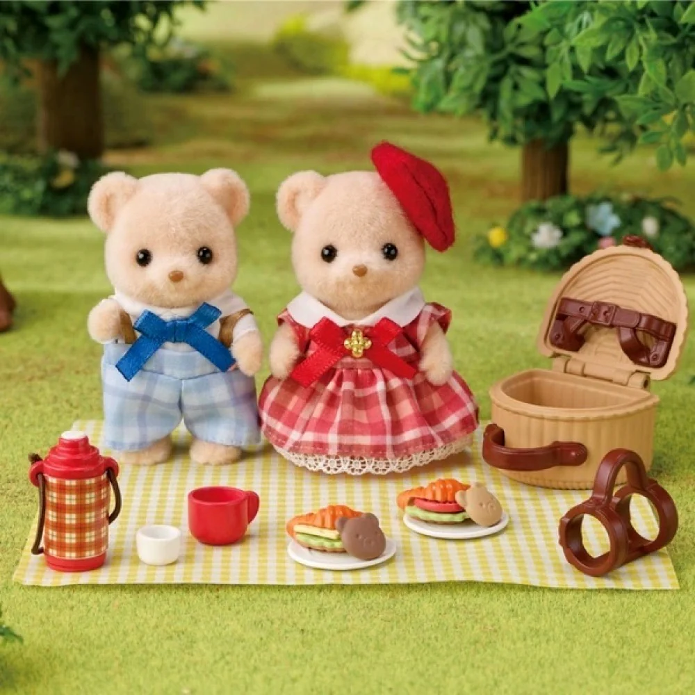 Sylvanian Families Biscuit Bear Sister & Brother - Delicious Picnic - Image 3