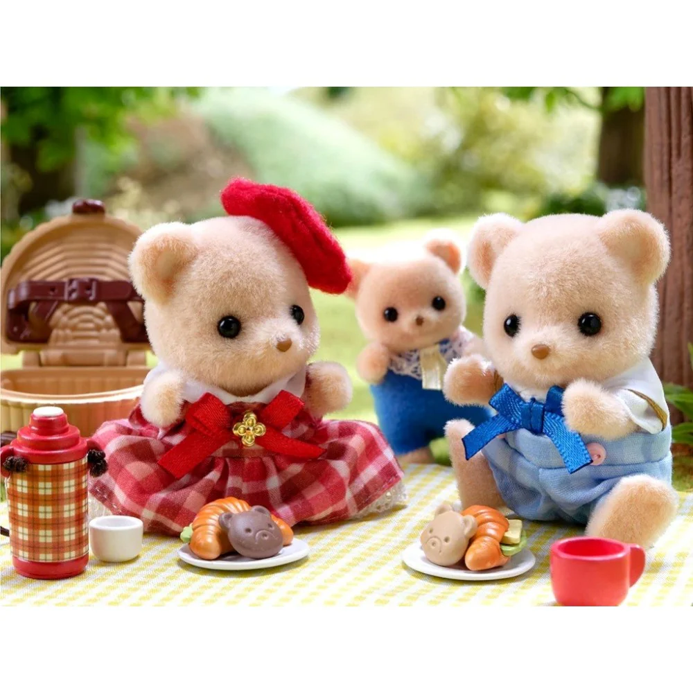 Sylvanian Families Biscuit Bear Sister & Brother - Delicious Picnic - Image 4