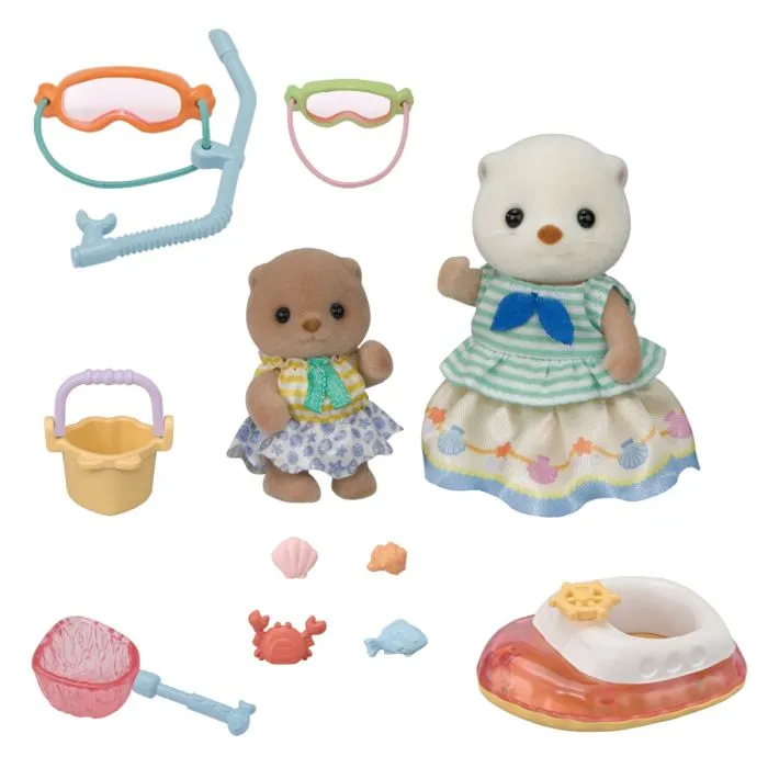 Sylvanian Families Sea Otter Sisters Splashy Snorkel Set - Image 2