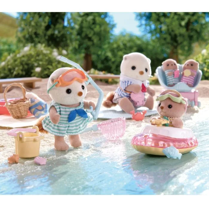 Sylvanian Families Sea Otter Sisters Splashy Snorkel Set - Image 3