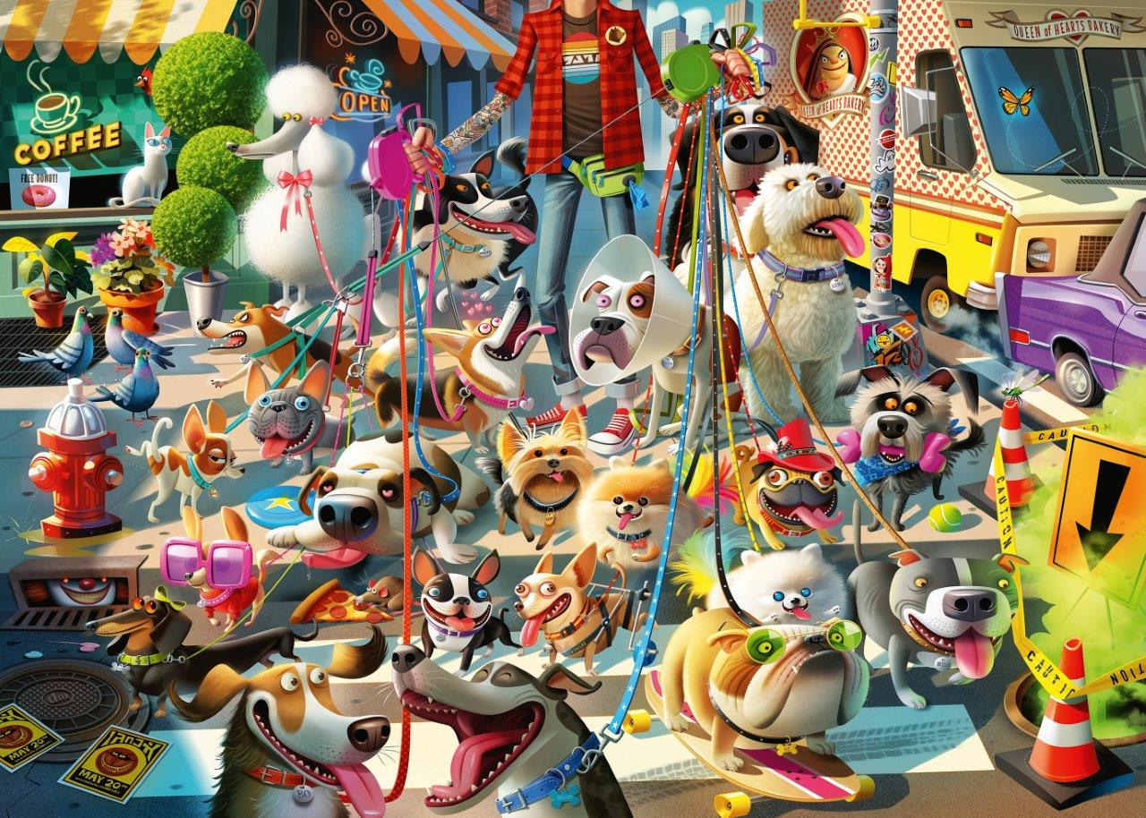 Ravensburger The Dog Walker 1000 Piece Jigsaw Puzzle - Image 2