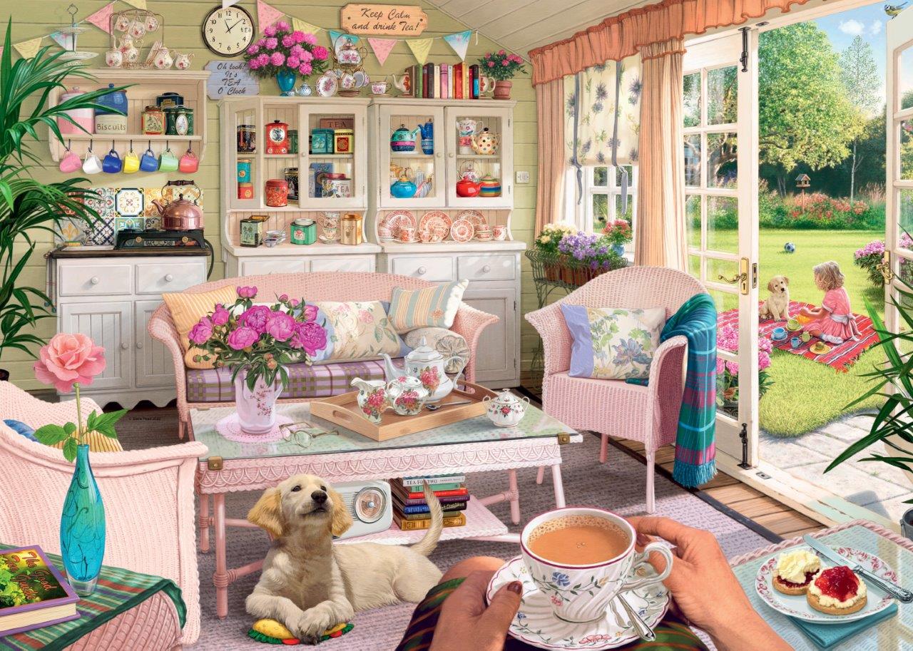 Ravensburger The Tea Shed 1000 Piece Jigsaw Puzzle - Image 2