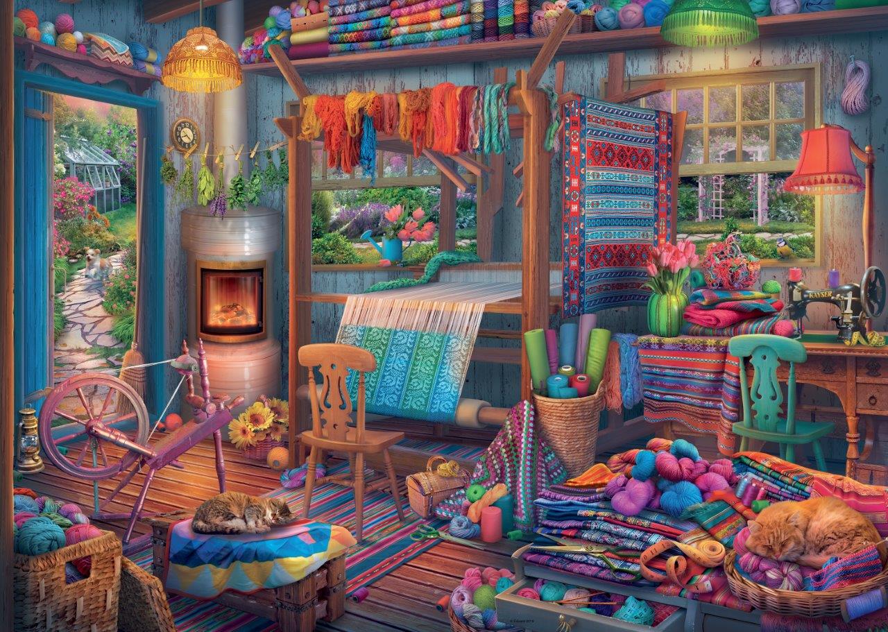 Ravensburger The Weaver's Loom 1000 Piece Jigsaw Puzzle - Image 2