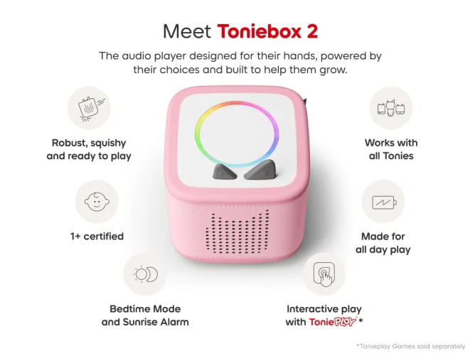 Toniebox 2 Cloud Pink Starter Set With Creative Tonie Rubie - Image 5
