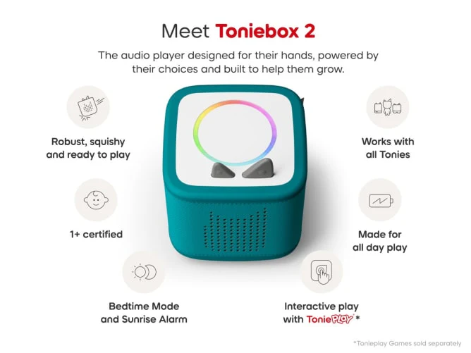 Toniebox 2 Tropical Teal Starter Set With Creative Tonie Rubie - Image 5