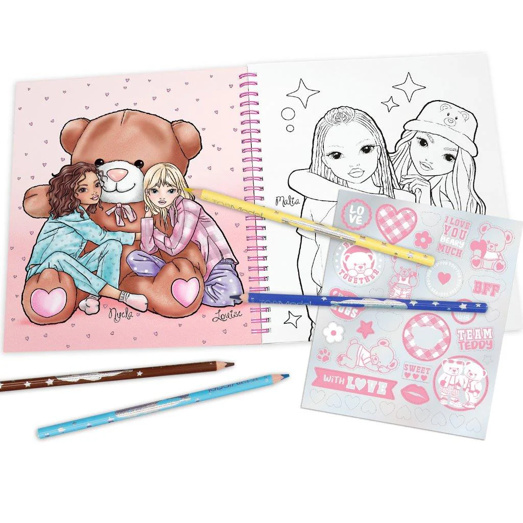 TOPModel Colouring Book Team Teddy - Image 2