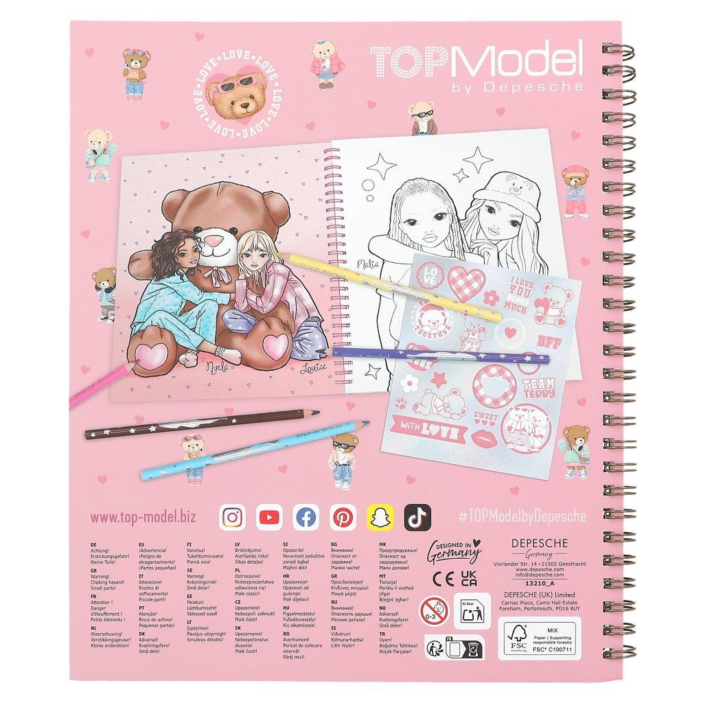 TOPModel Colouring Book Team Teddy - Image 4