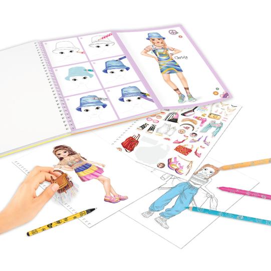 TOPModel Colouring Book With Pen - Image 2
