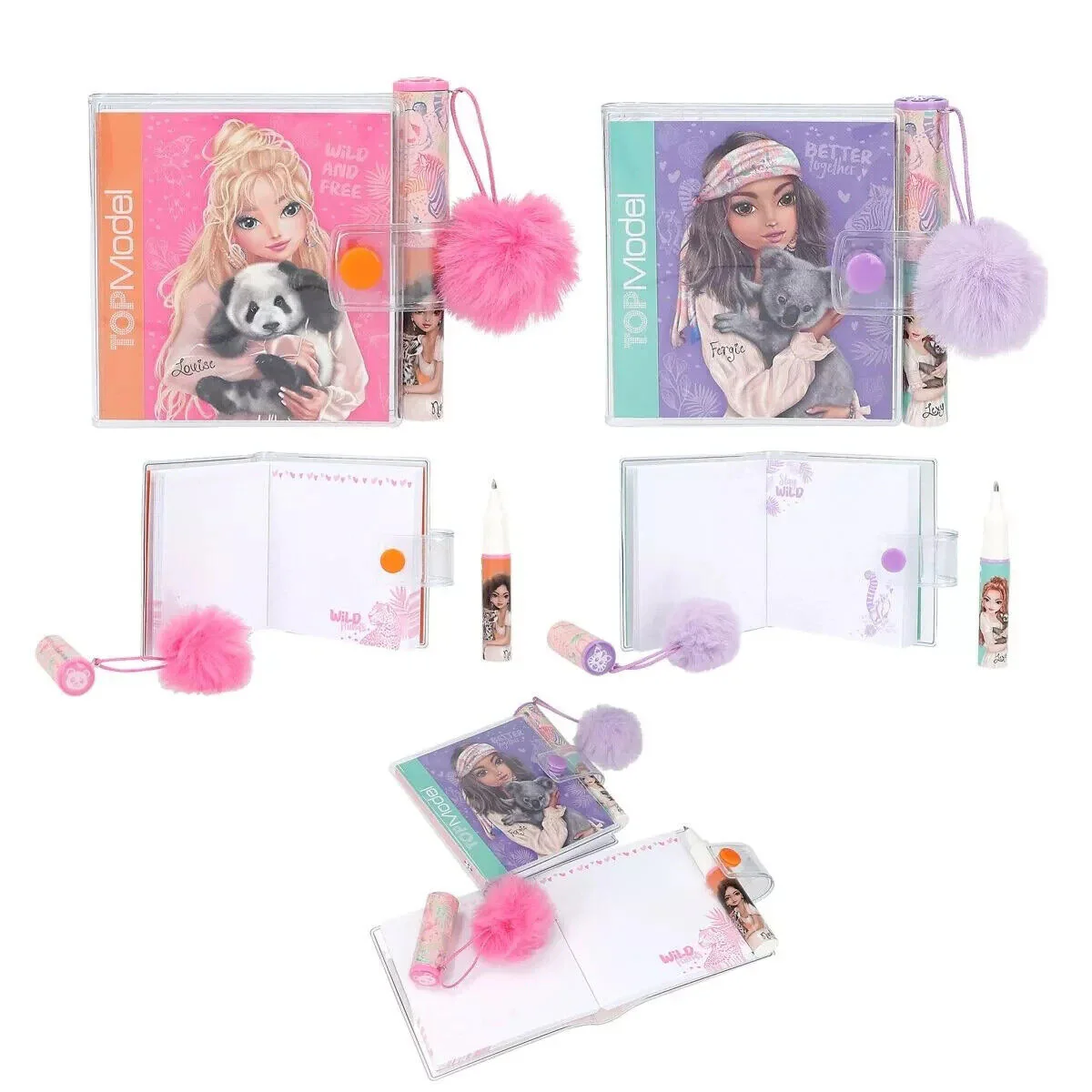 TOPModel Mini Notebook With Ballpoint Asst - Image 2