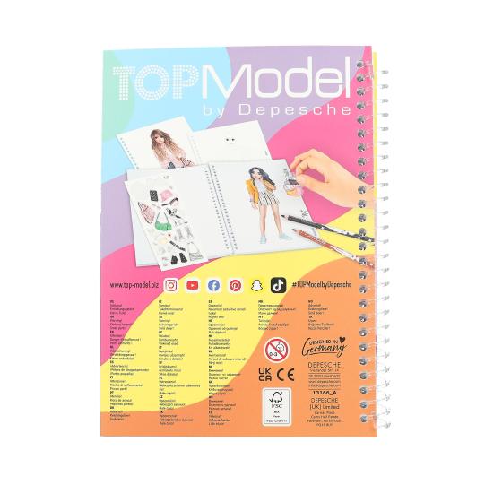 TOPModel Pocket Colouring Book - Image 3