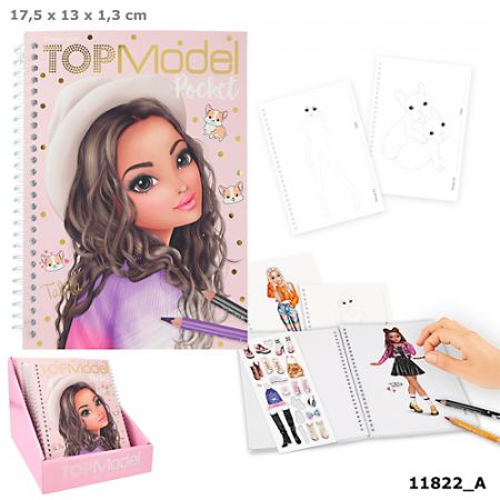TOPModel Pocket Colouring Book - Image 2