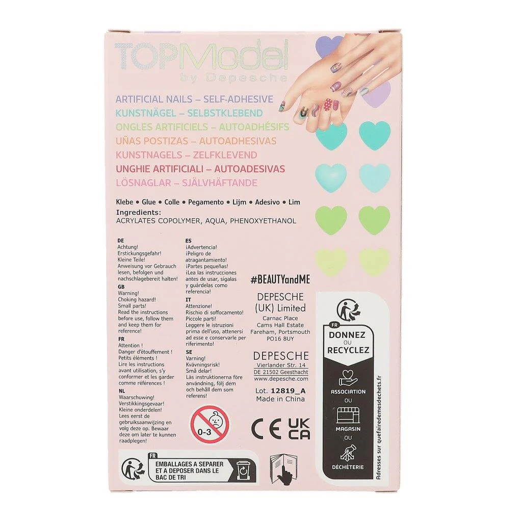 TOPModel Artificial Nails Flat Neon - Image 3