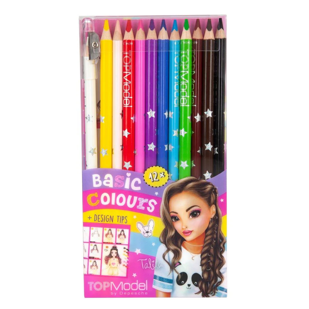 TOPModel Coloured Pencil, 12 Colours - Image 2