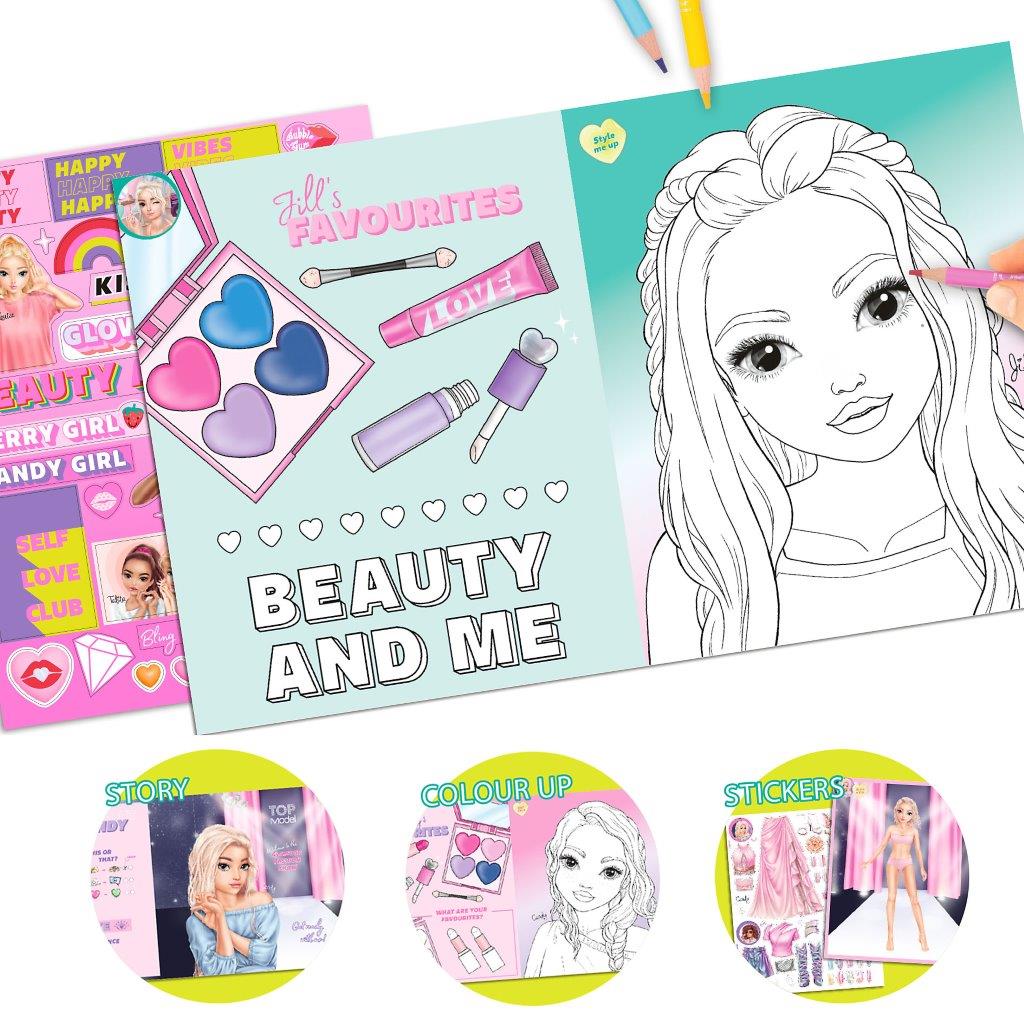 TOPModel Colouring Book Beauty Fun - Image 4