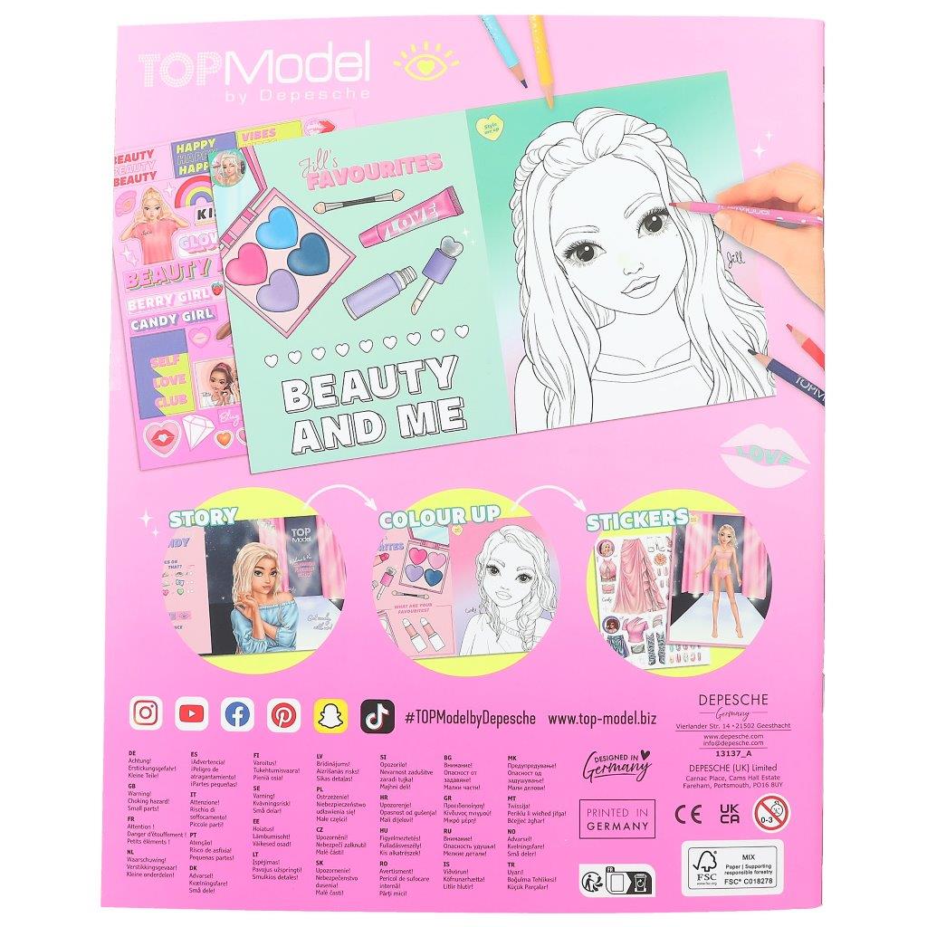 TOPModel Colouring Book Beauty Fun - Image 5