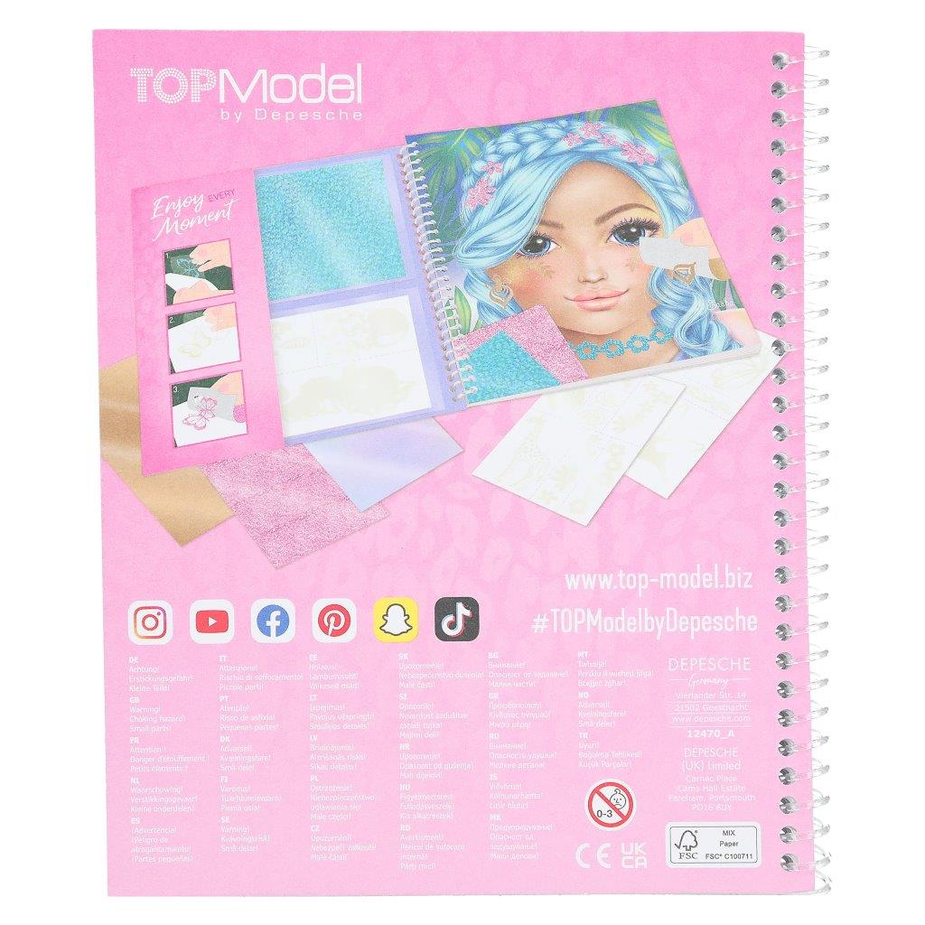TOPModel Colouring Book Stick & Shine - Image 7
