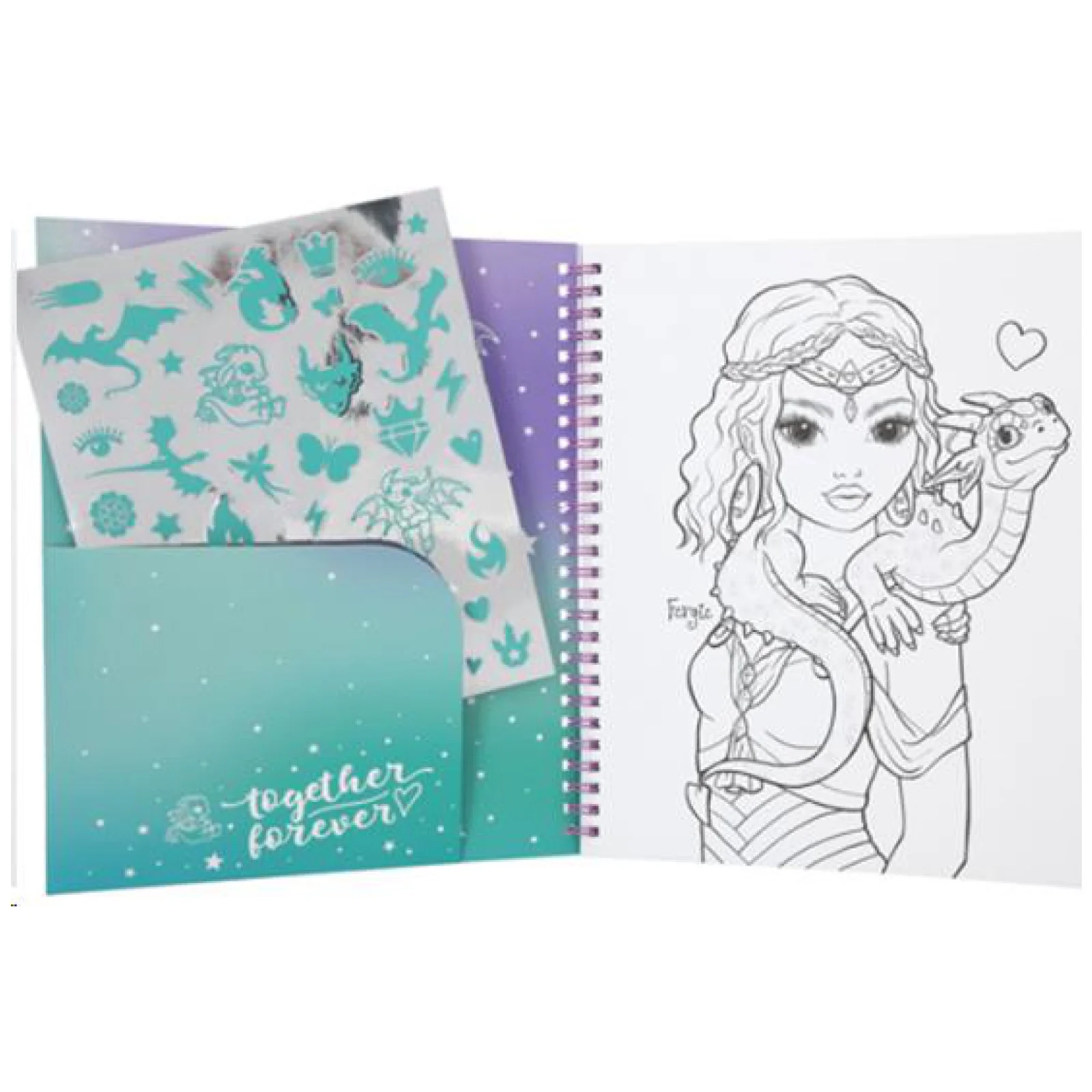 TOPModel Colouring Book With Sequins - Image 2