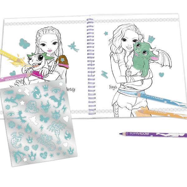 TOPModel Colouring Book With Sequins - Image 3