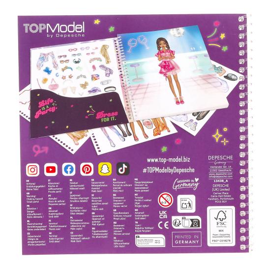 TOPModel Dress Me Up Stickerbook Party - Image 5