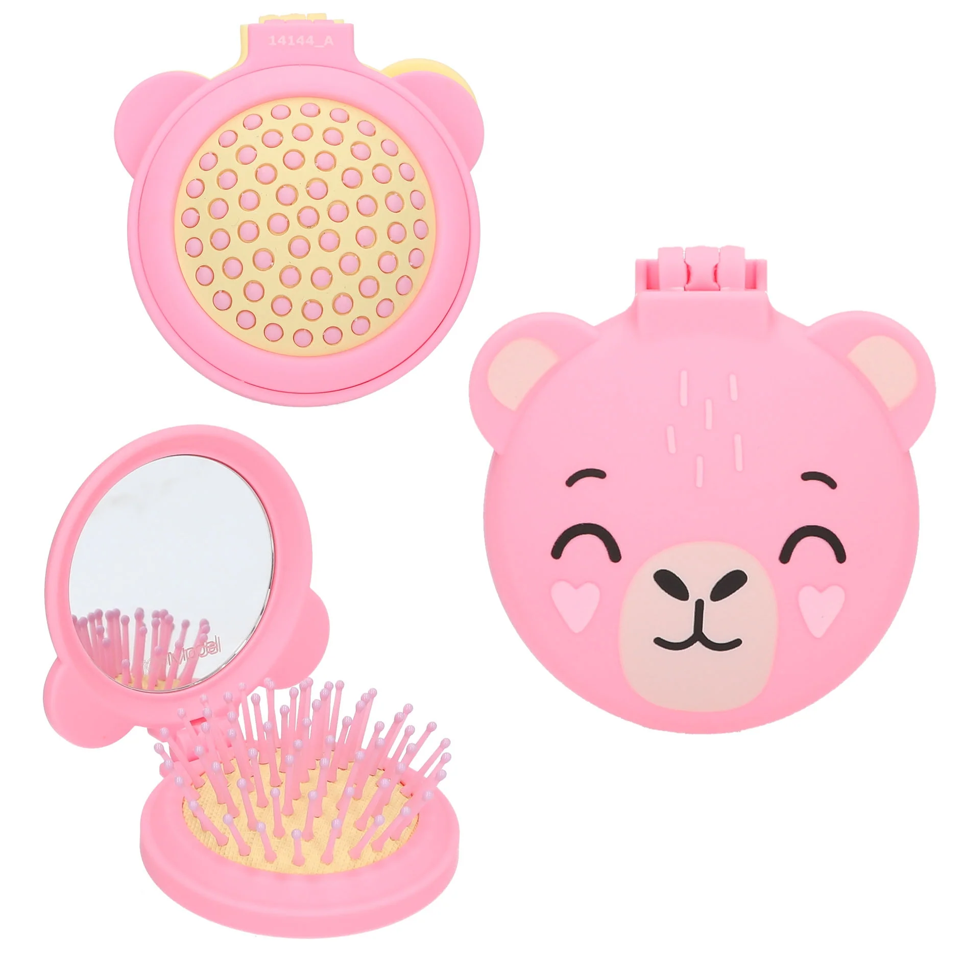 TOPModel Folding Hairbrush With Mirror - Image 3