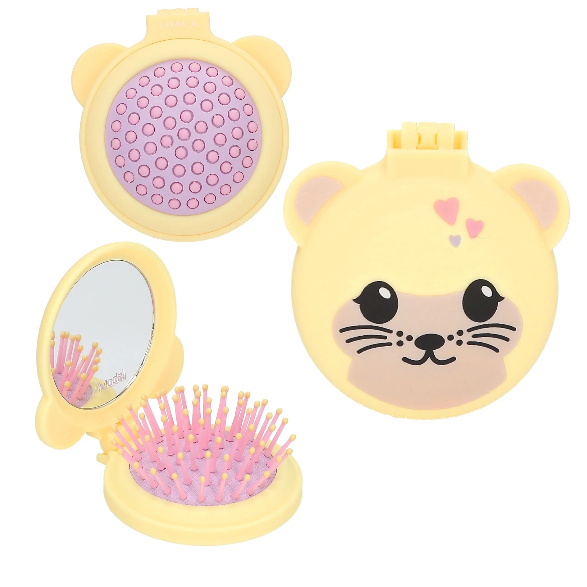 TOPModel Folding Hairbrush With Mirror - Image 4