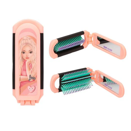TOPModel Folding Hairbrush With Mirror - Image 3