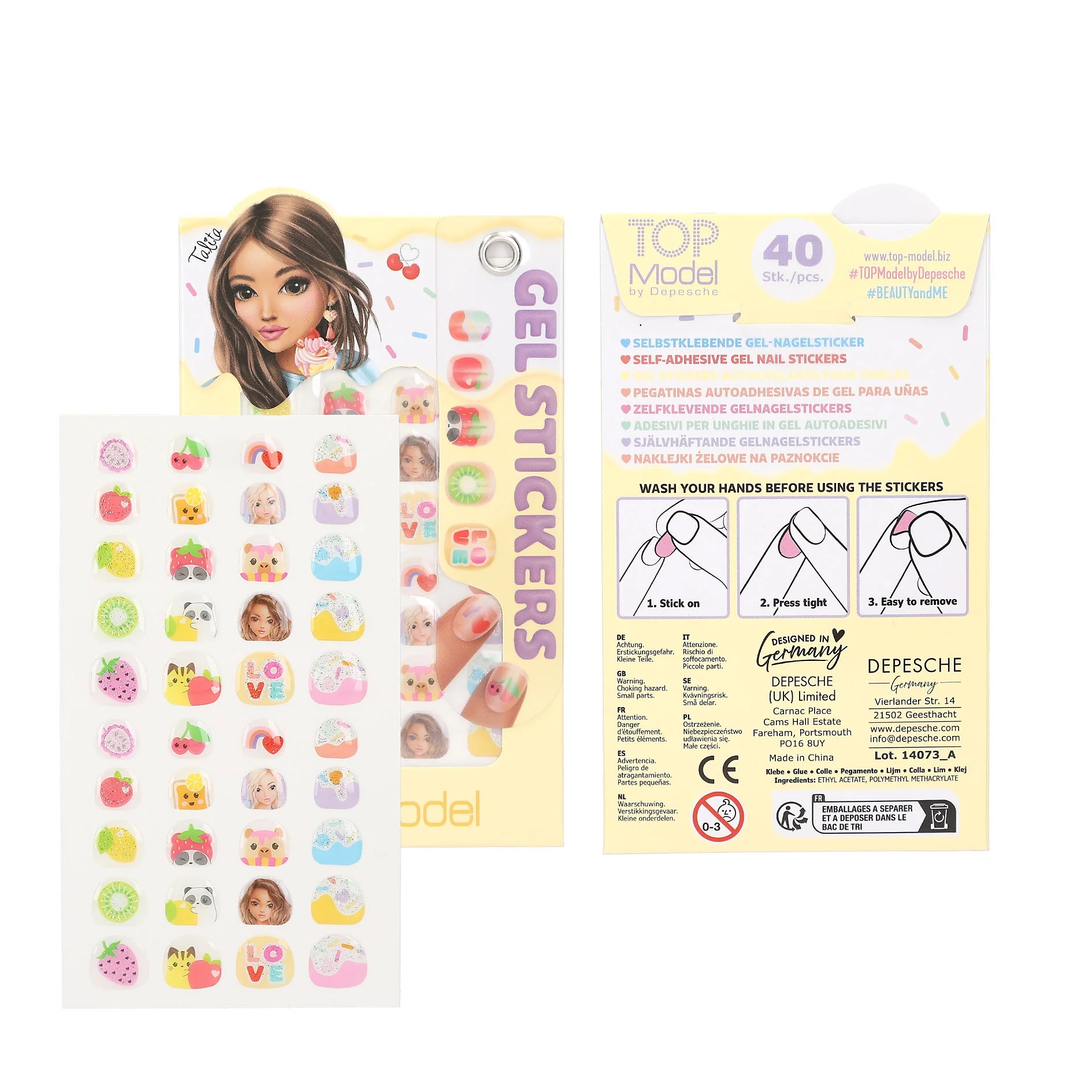TOPModel Gel Nail Stickers CANDY GLAM - Image 3